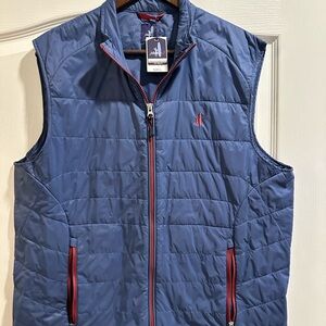 Johnnie-O Blue Jacket with Red Accents. Lightweight